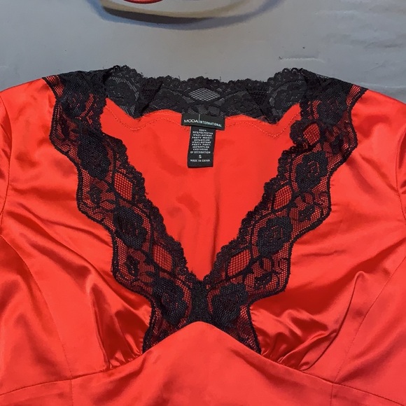 Red and black lace bodysuit - Picture 5 of 9